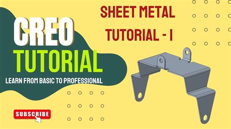 sheet metal creo tutorial